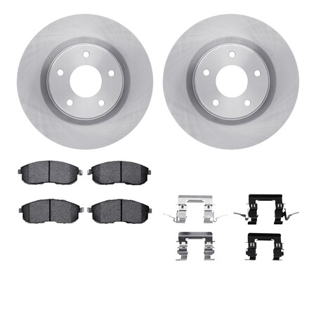 Dynamic Friction Co 6512-67506, Rotors with 5000 Advanced Brake Pads includes Hardware 6512-67506
